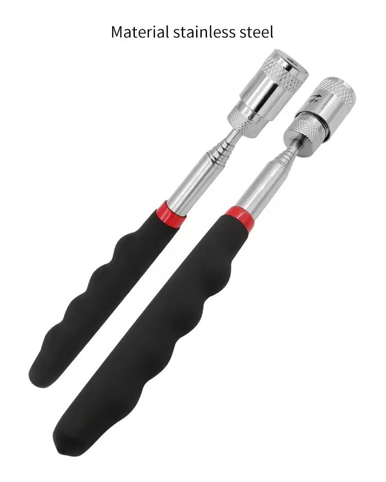 Ramasse-objets magnétique télescopique avec lampe LED intégrée