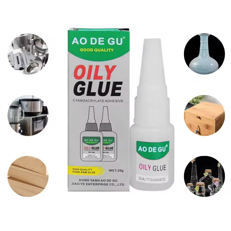 DEUX (2) OILY GLUE – LA SOLUTION DÉFINITIVE POUR COLLER ET RÉPARER TOUT EN QUELQUES SECONDES