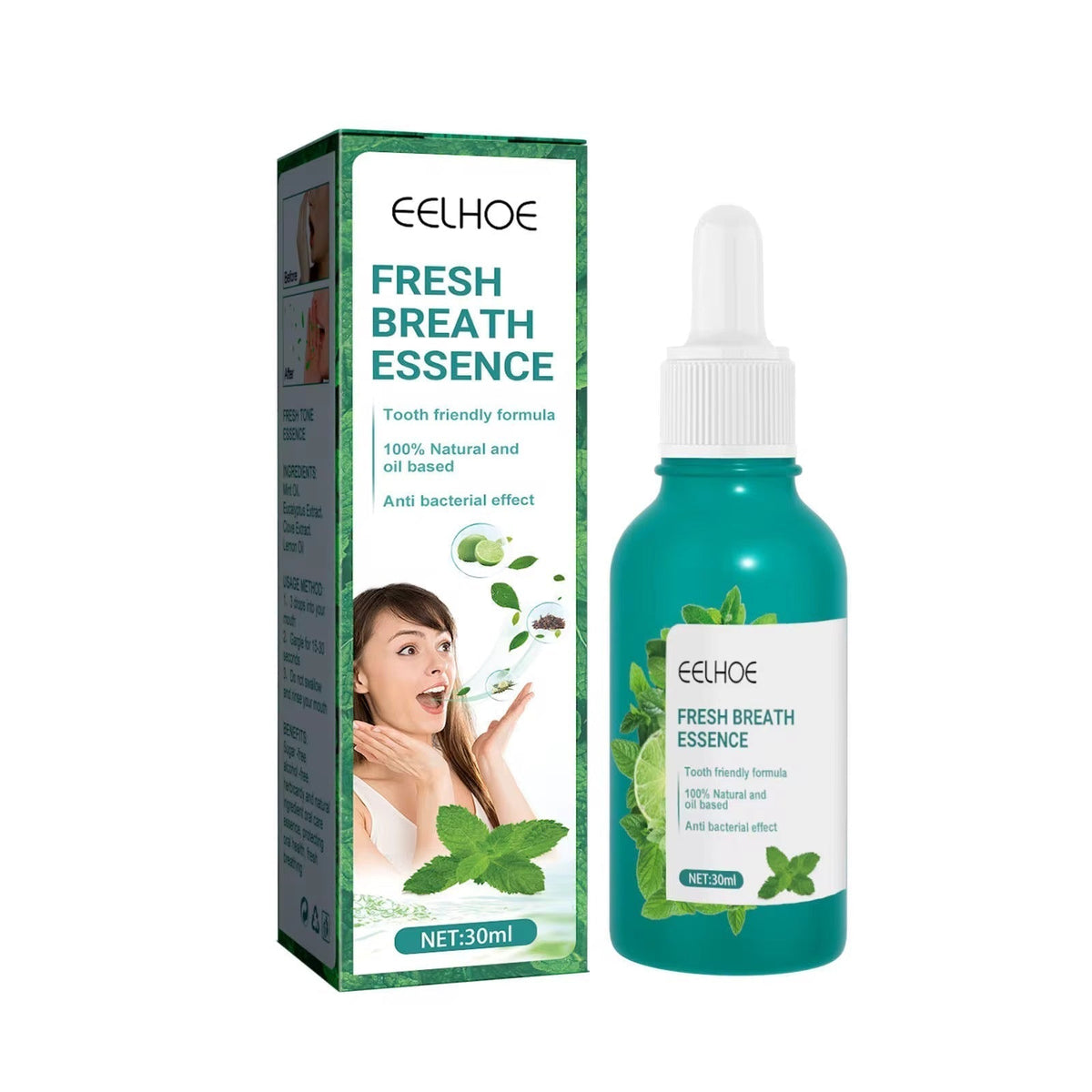 Spray Assainisseur d'Haleine à la Menthe