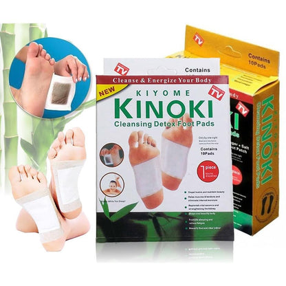 Kit de 10 patchs détoxifiant pour le corps "kinoki" (100% naturel)