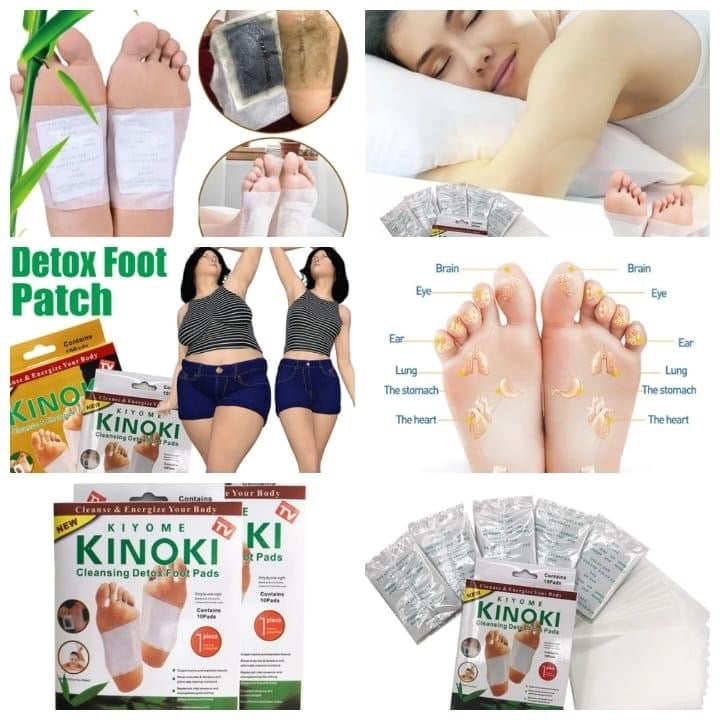 Kit de 10 patchs détoxifiant pour le corps "kinoki" (100% naturel)
