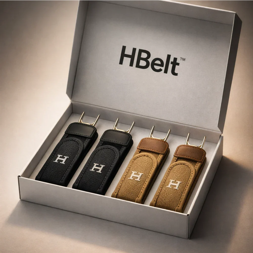 H-Flex Belt™ – La ceinture sans boucle, confortable et ajustable (Carton de deux paires)