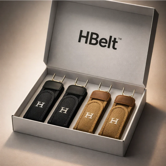 H-Flex Belt™ – La ceinture sans boucle, confortable et ajustable (Carton de deux paires)