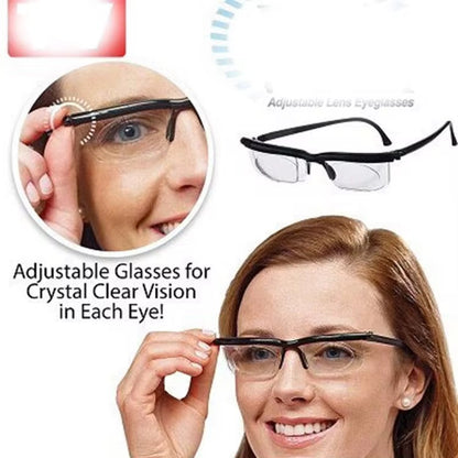 Lunettes à verres ajustables qui permettent de régler la correction visuelle sans ordonnance médicale