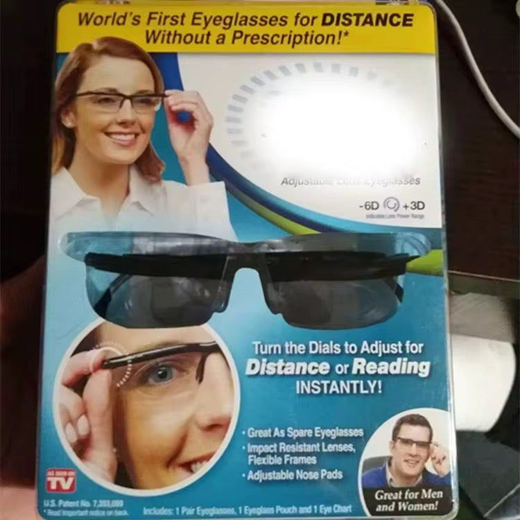 Lunettes à verres ajustables qui permettent de régler la correction visuelle sans ordonnance médicale