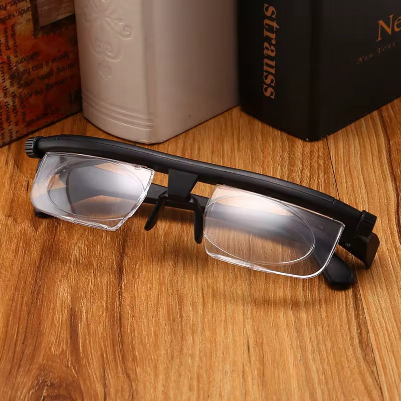 Lunettes à verres ajustables qui permettent de régler la correction visuelle sans ordonnance médicale