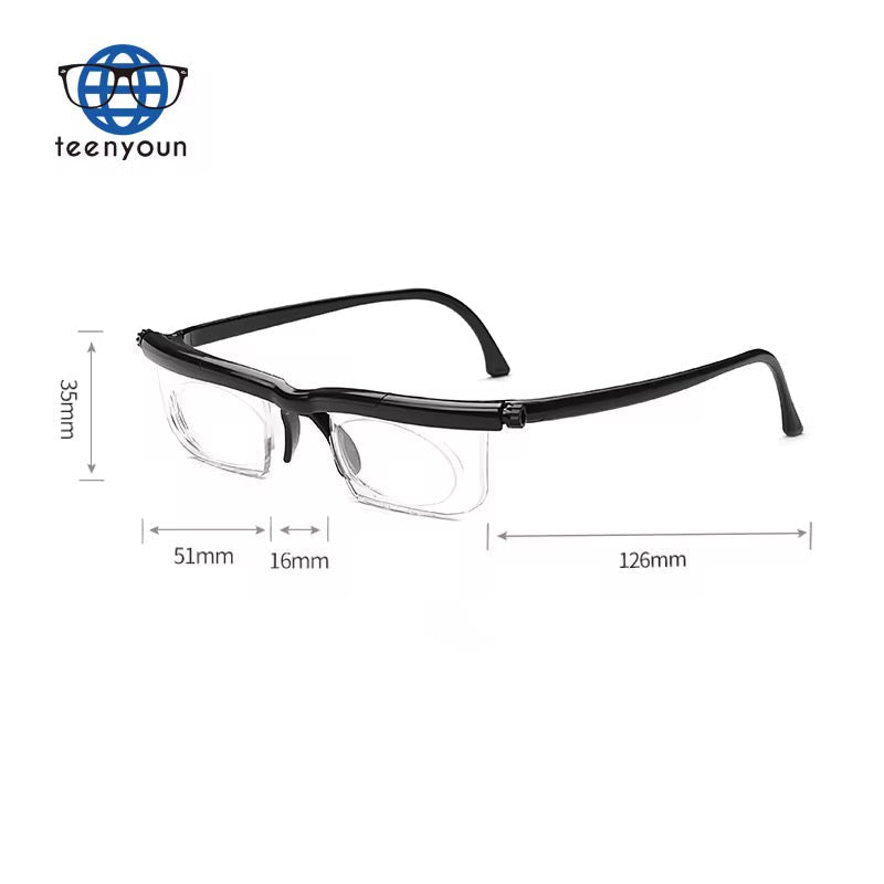 Lunettes à verres ajustables qui permettent de régler la correction visuelle sans ordonnance médicale