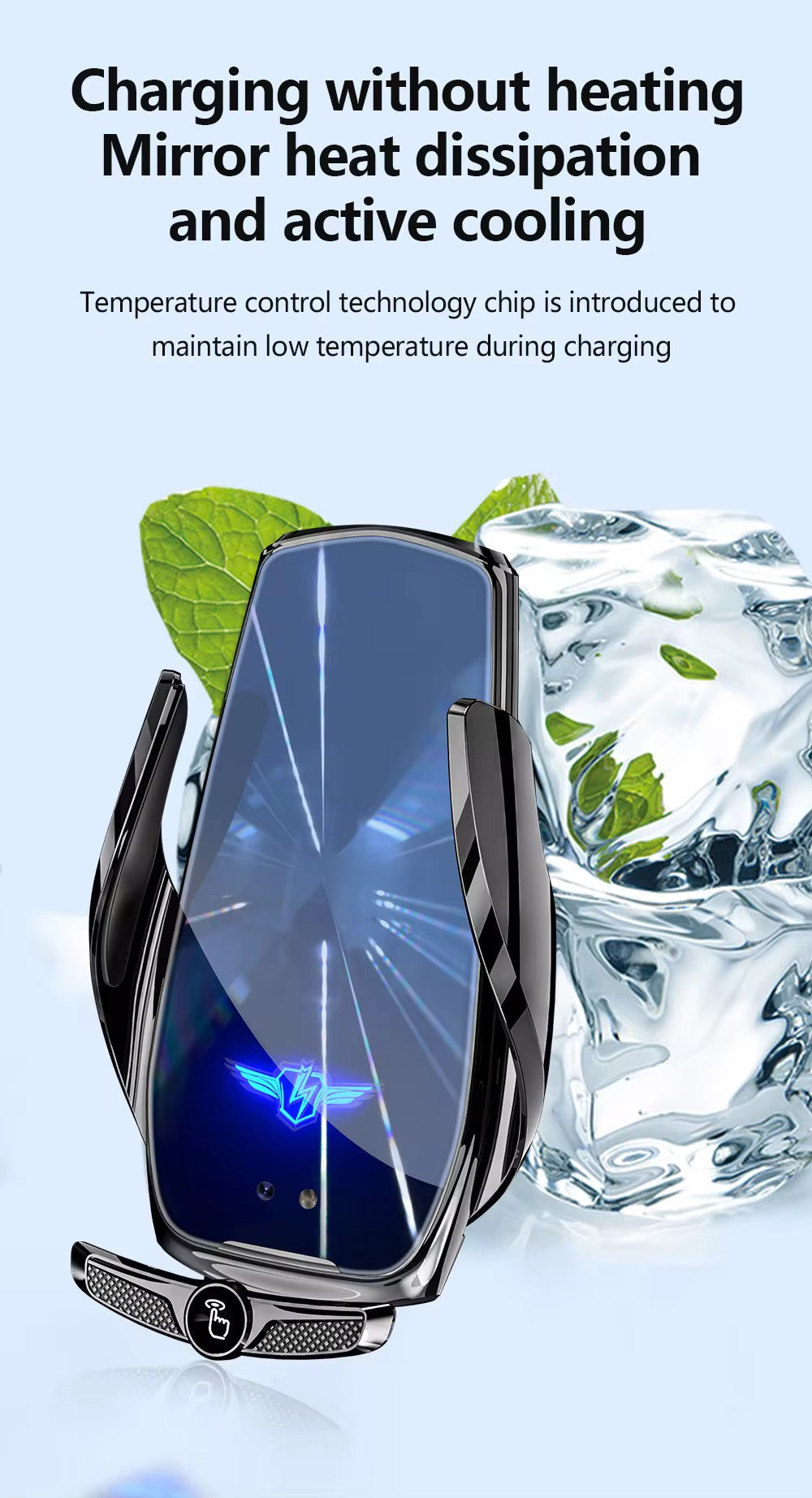 Support de chargeur sans fil universel réglable 3-en-1 à 360 ° Utilisation pour les téléphones portables dans les voitures