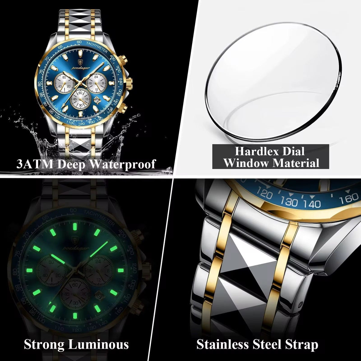 Montre de Luxe PODAGAR – Élégance et Puissance au Poignet