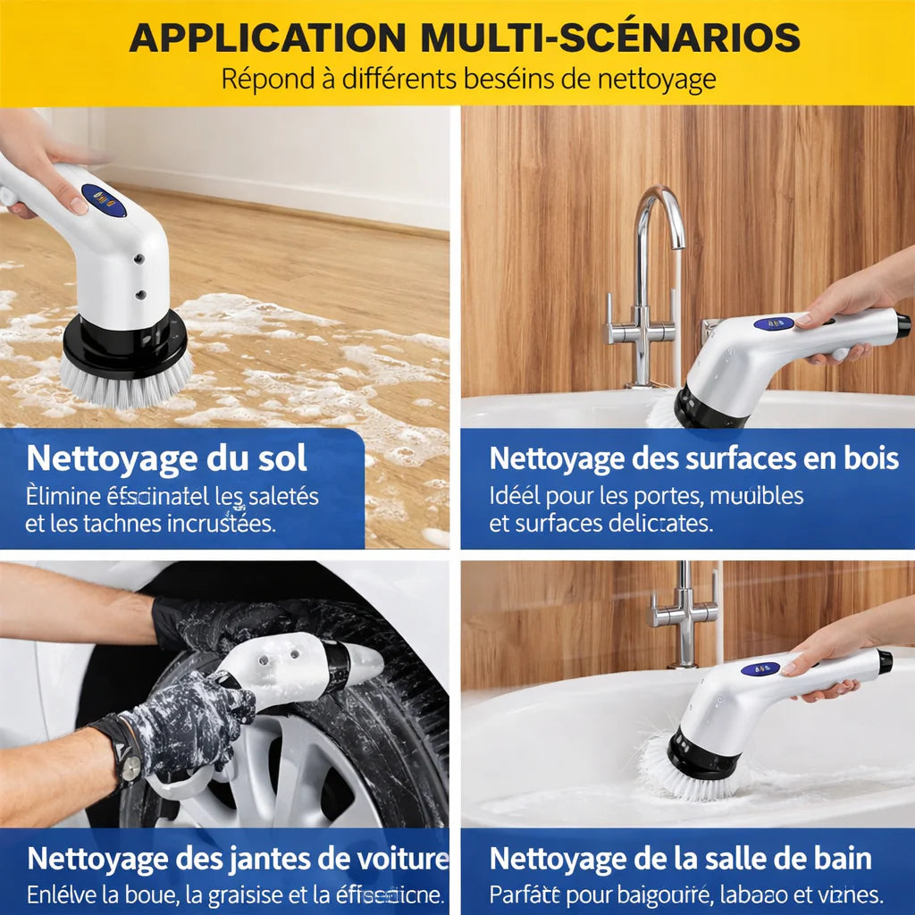 Brosse de nettoyage électrique ⚡️ 9en 1