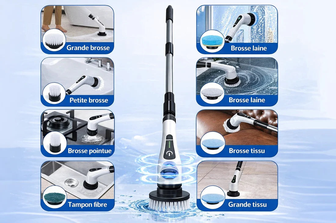 Brosse de nettoyage électrique ⚡️ 9en 1
