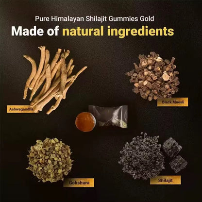 Himalayan Natural Shilajit Gummies – Énergie & Vitalité Naturelle