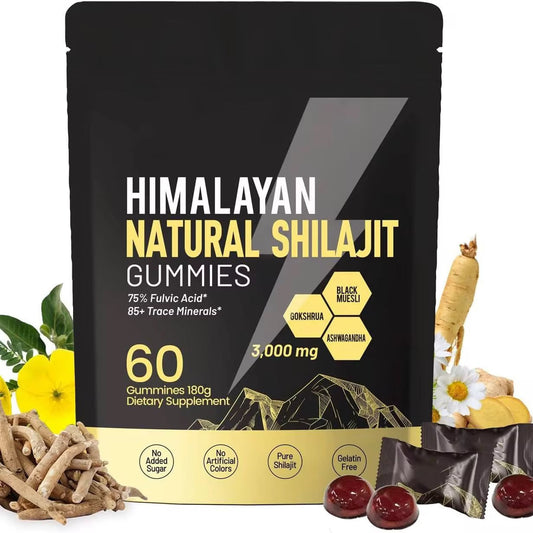 Himalayan Natural Shilajit Gummies – Énergie & Vitalité Naturelle