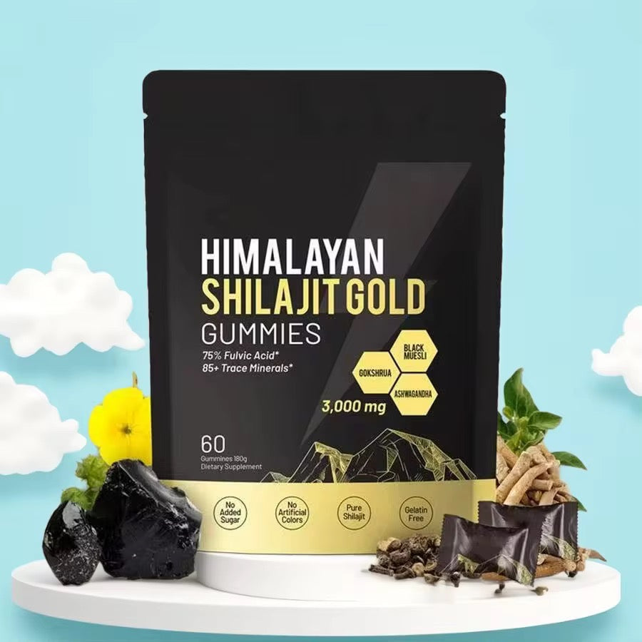 Himalayan Natural Shilajit Gummies – Énergie & Vitalité Naturelle