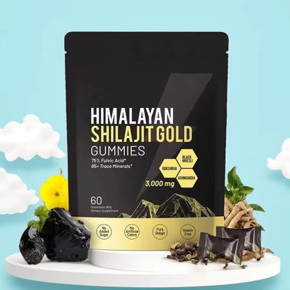 Himalayan Natural Shilajit Gummies – Énergie & Vitalité Naturelle