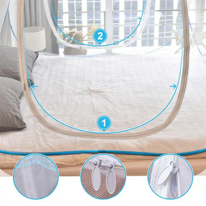 Moustiquaire pliable avec fermetures