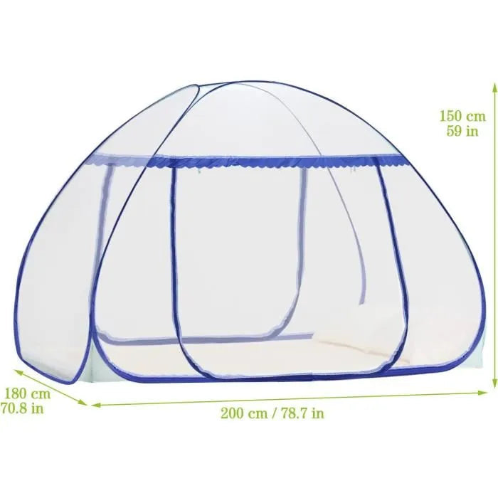 Moustiquaire pliable avec fermetures