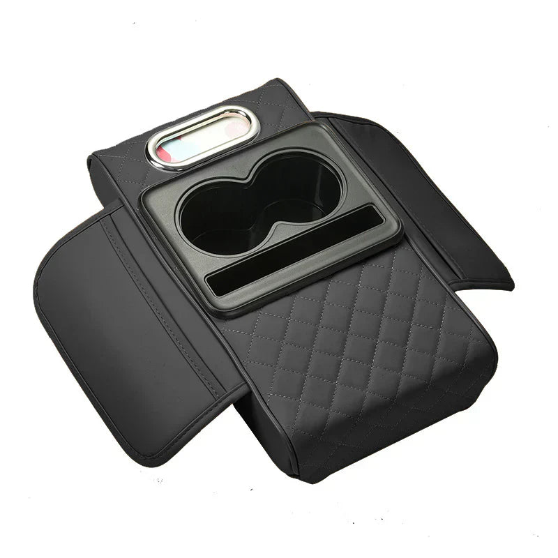 Organiseur Accoudoir Multifonction avec Porte-Gobelet
