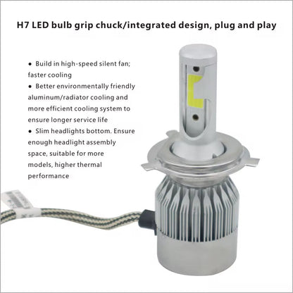 Phares LED De Voiture Ultra Lumineux C6 ORIGINAL