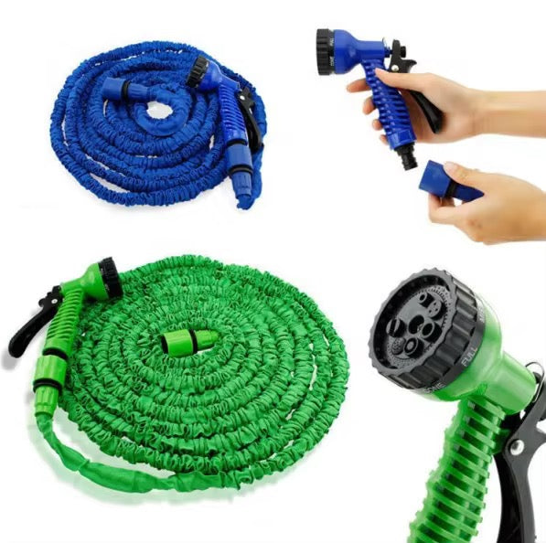 Tuyaux d'arrosage polyvalents de 30 mètres avec buse d'arrosage pour arroser les fleurs, jardin, voiture (30 mètres)