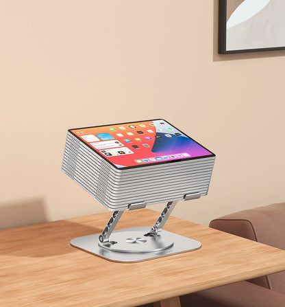 Support rotatif à 360° en aluminium pour ordinateur portable ou tablette - !