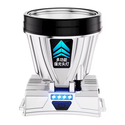 Lampe Frontale Ultra-Lumineuse Rechargeable à Haute Puissance