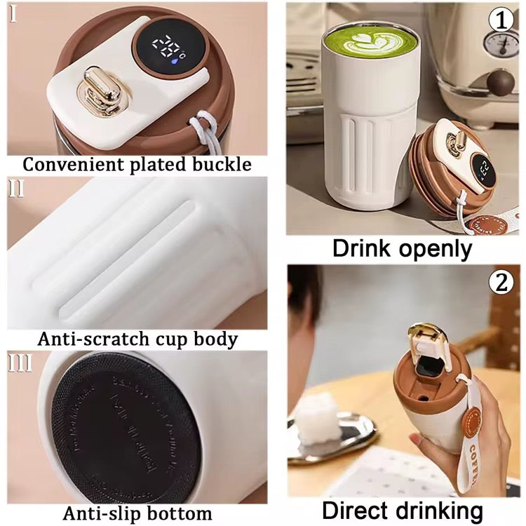 Thermos avec Affichage intelligent en acier inoxydable