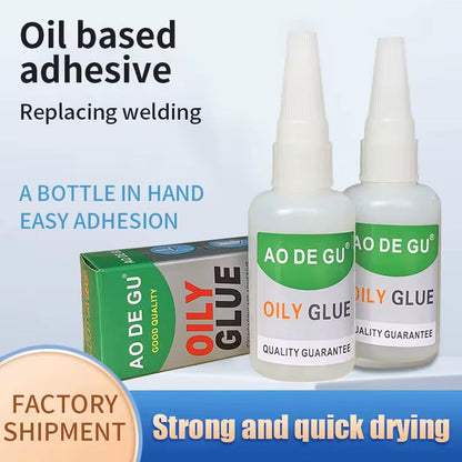 DEUX (2) OILY GLUE – LA SOLUTION DÉFINITIVE POUR COLLER ET RÉPARER TOUT EN QUELQUES SECONDES
