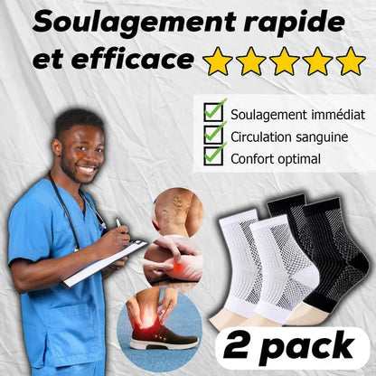Chaussettes Thérapeutique Anti-Douleur - Soulagement immédiat des pieds et jambe fatigué