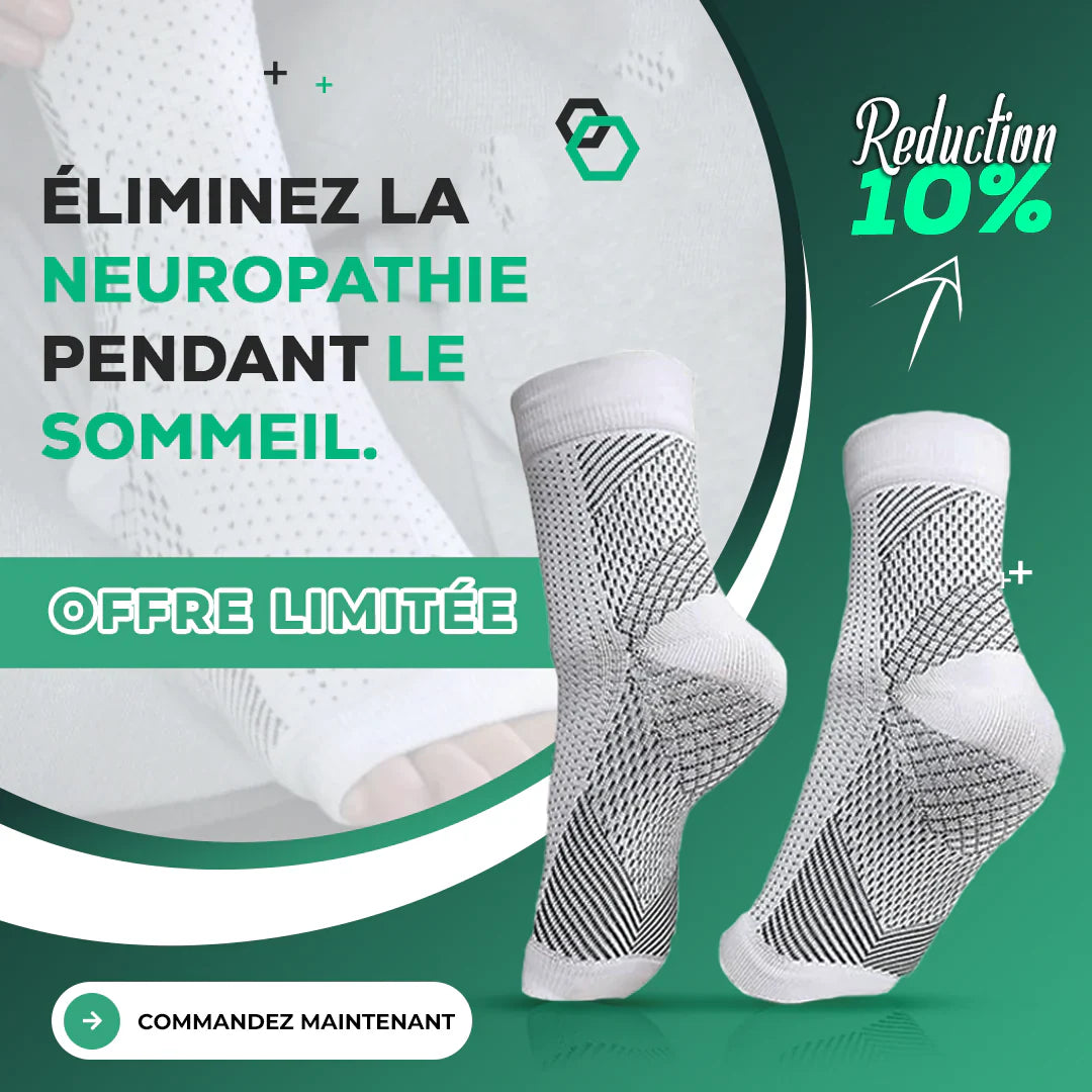 Chaussettes Thérapeutique Anti-Douleur - Soulagement immédiat des pieds et jambe fatigué