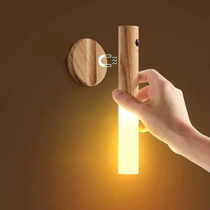 Veilleuse à Détecteur de Mouvement Magnétique Sans Fil LED Intelligente Rechargeable Murale Portable pour Escaliers Intérieurs Chambres et Couloirs