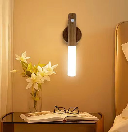 Veilleuse à Détecteur de Mouvement Magnétique Sans Fil LED Intelligente Rechargeable Murale Portable pour Escaliers Intérieurs Chambres et Couloirs