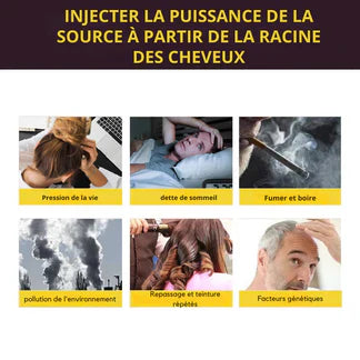 Shampooing d'huile pour éliminer les cheveux et barbes blanche 500ml (demi litre)