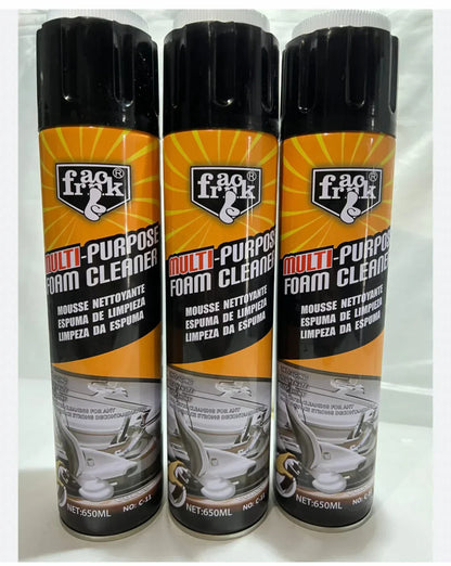 Mousse nettoyante à usages multiples, Spray de nettoyage pour intérieur de voiture et de maisont binin