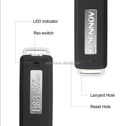 Clé USB Enregistreur Intelligent : Pour Réunions, Cours et Surveillance Discrète Cm