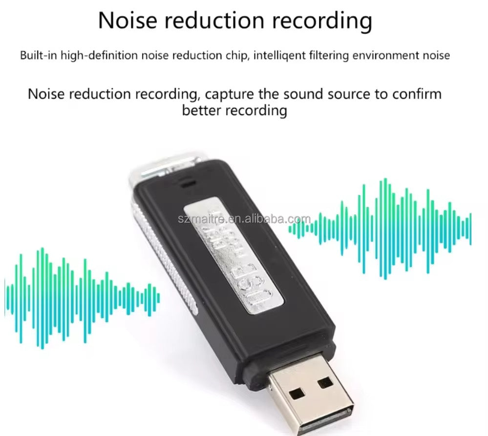 Clé USB Enregistreur Intelligent : Pour Réunions, Cours et Surveillance Discrète Cm