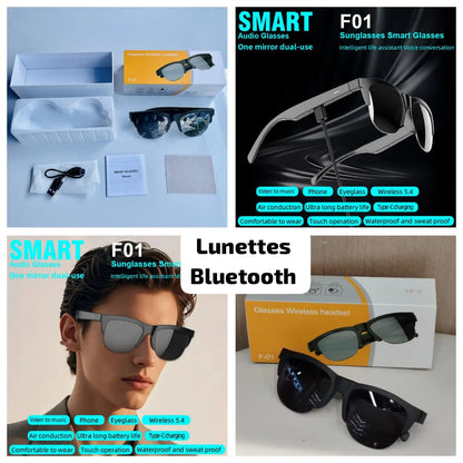 Lunettes audio, permettent de passer des appels et d'écouter de la musique