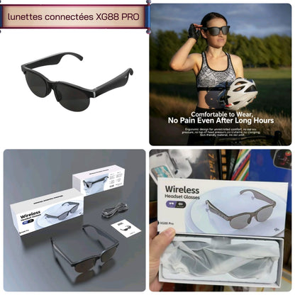 Lunettes audio, permettent de passer des appels et d'écouter de la musique