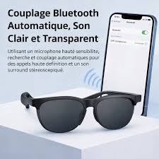 Lunettes audio, permettent de passer des appels et d'écouter de la musique